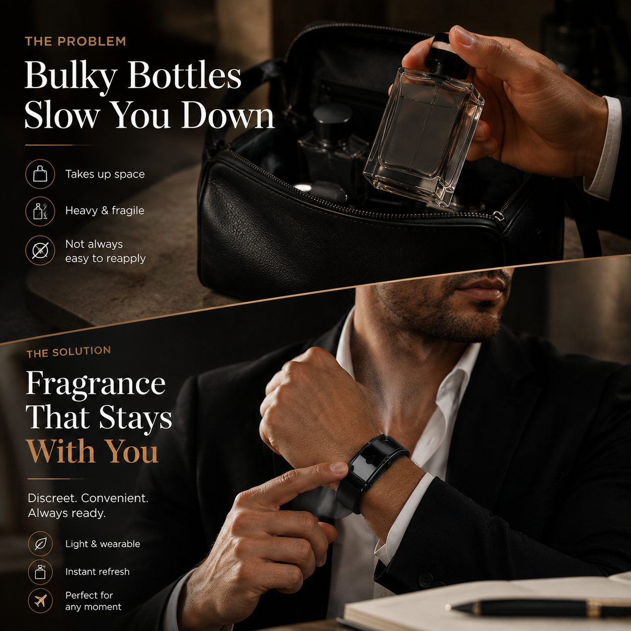 PULVÉA VANTA Refillable Perfume Bracelet | 2.5ml