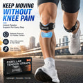 🦵 Patella Knee Strap – Adjustable Silicone Support for Running, Gym & Sports
