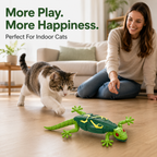 🦎 Realistic Gecko Cat Toy – The Interactive Hunting Toy Your Cat Will Love