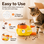 🦆 Duck Puzzle Feeder – IQ Treat Toy for Cats & Small Dogs,