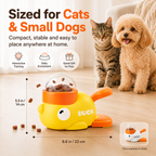 🦆 Duck Puzzle Feeder – IQ Treat Toy for Cats & Small Dogs,