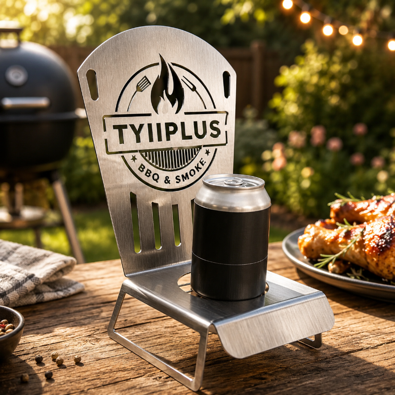 Beer Can Chicken Chair – Heavy Duty 304 Stainless Steel BBQ Roaster Stand for 16oz Beer Cans