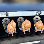 Beer Can Chicken Chair – Heavy Duty 304 Stainless Steel BBQ Roaster Stand for 16oz Beer Cans