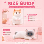 🐱 Squishy Cat & Dog Set – Cute DIY Squeeze Toy, Autism Stress Relief
