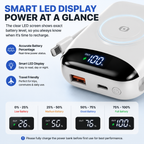 🔋 Multi-Device Travel Power Bank with Built-In Cables & Watch Charger